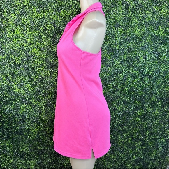 Womans pink tennis sporty dress racer back - Picture 3 of 4